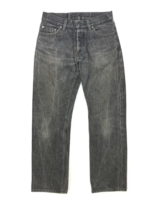 Washed Straight Leg Jeans
