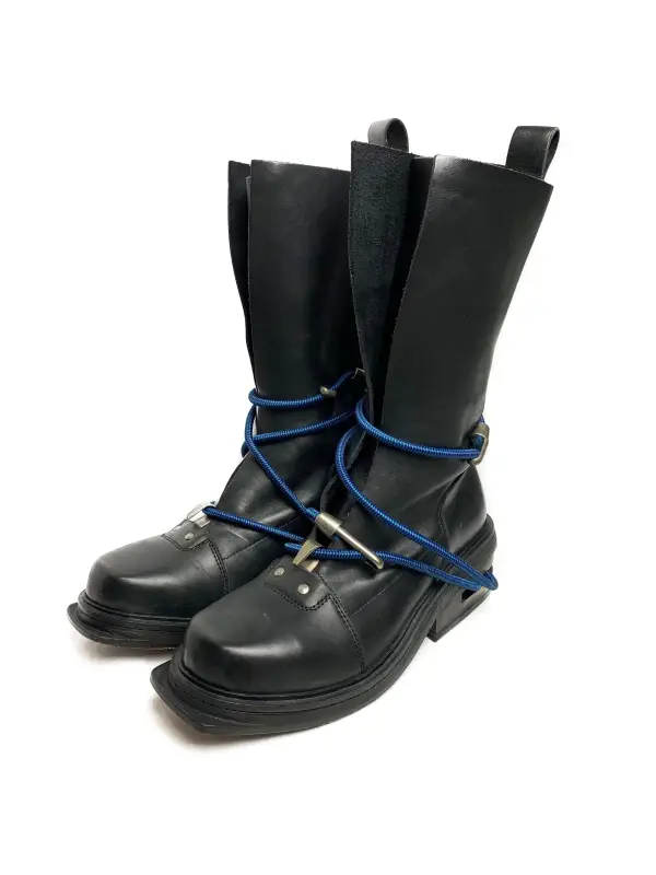 Bungee Cord High Boots
