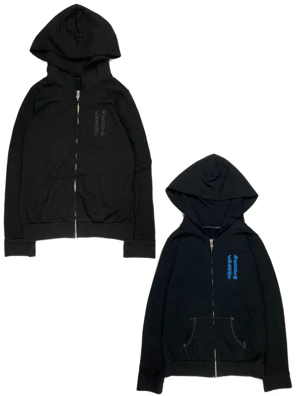Triple Cross Zip Up Hoodie